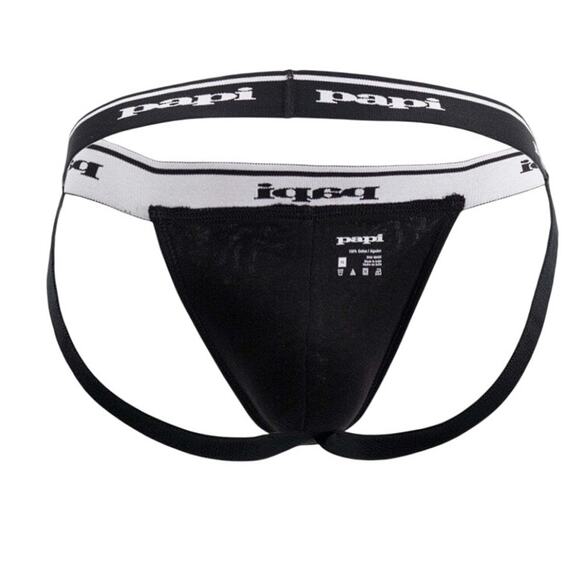 Papi Rib Jockstrap Black XL Extra Large - Picture 3 of 9